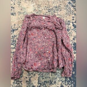 Floral Button-Up Women's Top